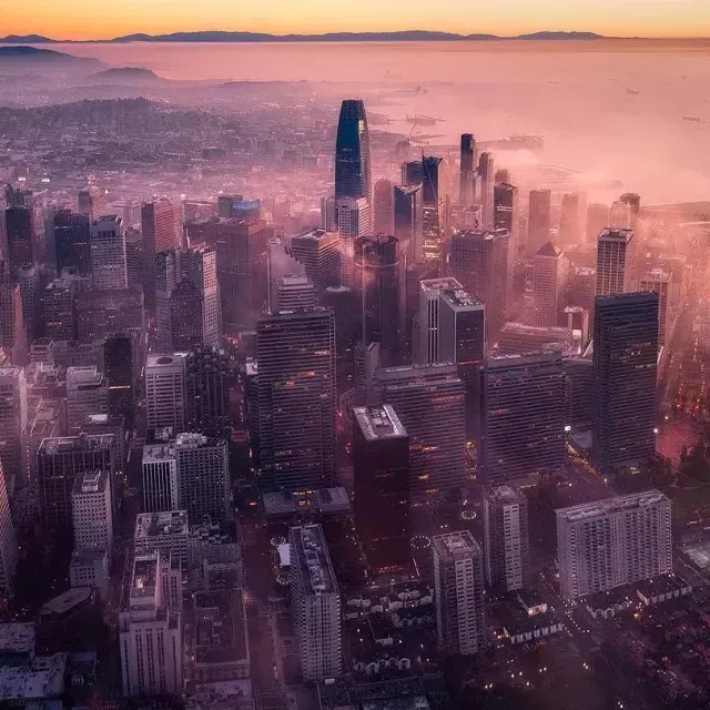 San Francisco at dusk